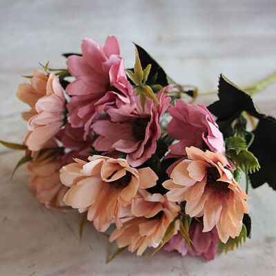 

1 Bunch Artificial Fake Bridal Daisy Flower Bouquet Home Wedding Party Decoration