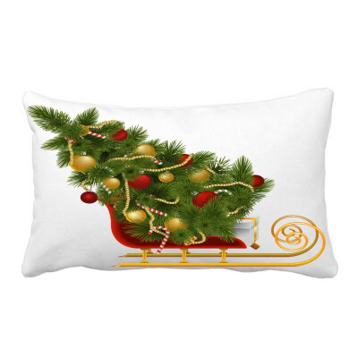 

〖Follure〗Christmas Pillow Sofa Waist Throw Cushion Cover Home Decor A