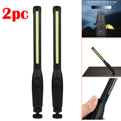 

〖Follure〗2pc Multifunction Rechargeable COB LED Slim Work Light Lamp Flashlight