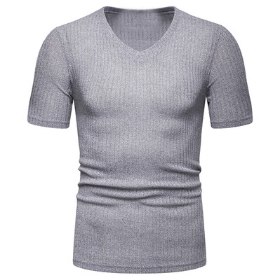 

Toponeto Mens Fashion Summer Solid T Shirt Leaf Short Sleeve Tops Casual Open Shirts