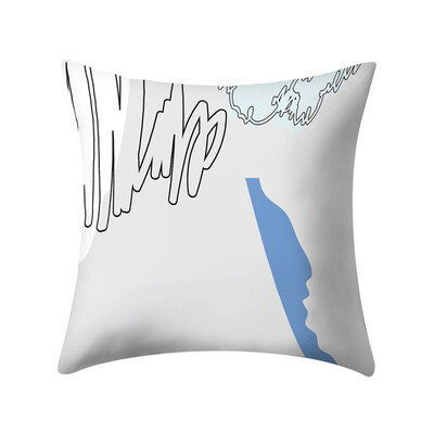 

Toponeto Print Pillow Case Polyester Sofa Car Cushion Cover Home Decor 45 X 45cm