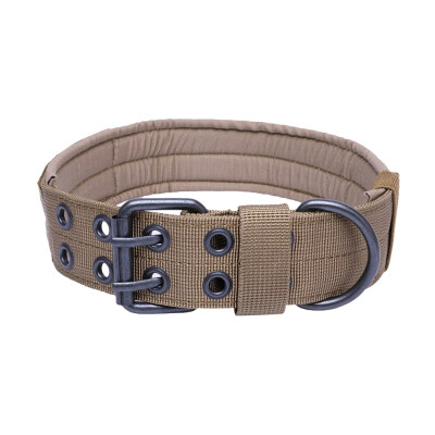 

Outdoor Hunting Training Dog Collar Tactical Military 5 Adjustable Holes Durable Quick Release Metal Buckle Pet Neck Belts