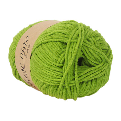 

Toponeto 1PC 50g Chunky Colorful Hand Knitting Baby Milk Cotton Crochet Knitwear Wool A