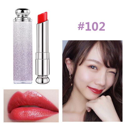 

rainbow flash glitter tube matte nude lipstick moisturizing long lasting sexy red pink lipstick pencil