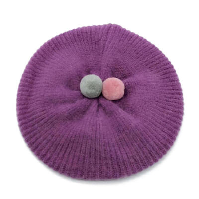 

Baby newborn caps cotton Autumn Winter Fashion Knitted Baby Girl Hats Candy Color Design Retro Kids Toddler Beret Cap