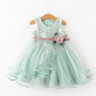 

Summer Tutu Dress For Girls Dresses Kids Clothes Wedding Events Flower Girl Dress Birthday Party Costumes Children Clothing 1-6T