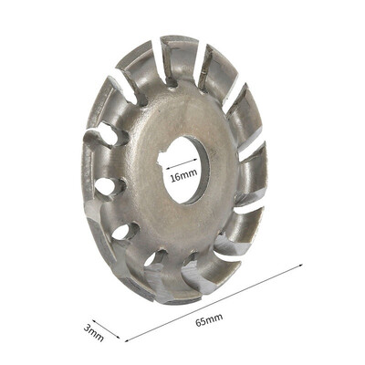 

1 2pcs Multifunctional High Hardness Wood Carving Disc 12 Teeth 16mm Drilling