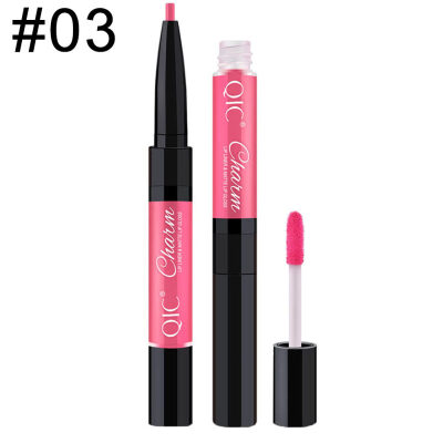 

Women Double Head Silky Matte Lip Liner Gloss Waterproof Long Lasting Lipstick