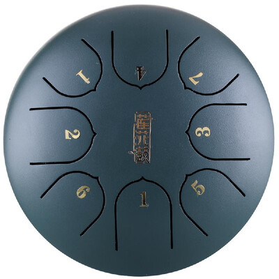 

6 inch Steel Tongue Drum Mini 8 Notes Hand Pan Drum with Drumsticks Percussion Musical Instruments
