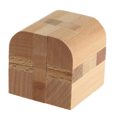 

〖Follure〗Wooden Intelligence Toy Chinese Brain Teaser Game 3D IQ Puzzle for Kids Adults