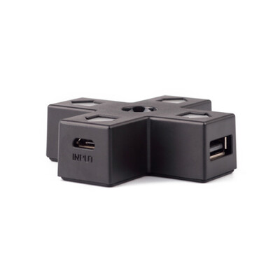 

Directional Pad Shaped 1 Input 3 Output USB Splitter Adatper Converter Hub Power Light Indicators