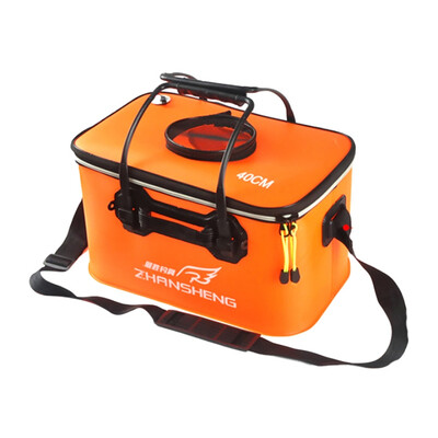 

Fishing Bucket Portable Collapsible Compression EVA Fishing Bag Live Fish Box Water Container Water Transport Container Bag Hiki
