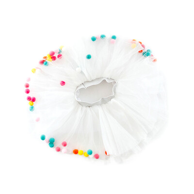 

Cute Children Skirt 1-9T Kids Girls Lovely Hairball Design Elastic Mesh Tutu Short Skirts Performance