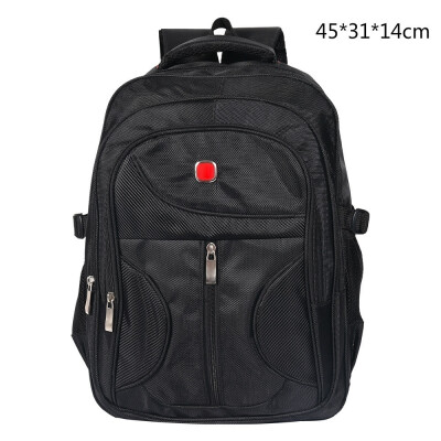 

1 PCS Black UK Large Mens Black School Sports Backpack Nylon Laptop Notebook Waterproof Travel Bag