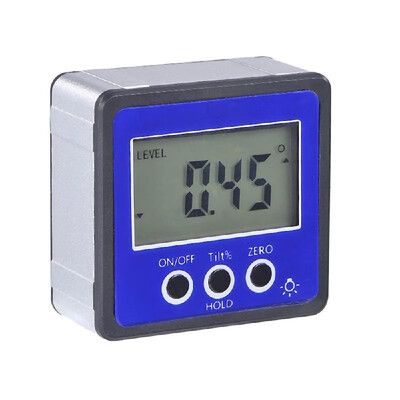 

Horizontal Angle Meter Digital Protractor Inclinometer Electronic Level Box Magnetic Base Measuring Tools Black