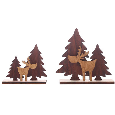 

Tailored Wooden Mini Christmas Tree Desktop Ornaments Merry Christmas Party Decor