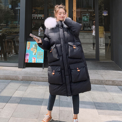 

Toponeto Women Winter Warm Coat Hooded Thick Warm Loose Pocket Jacket Long Overcoat