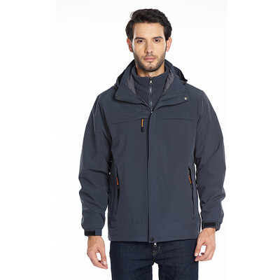 

Toponeto Mens New Outdoor Mountaineering Clothing Two-piece Three-in-one Warm Coat