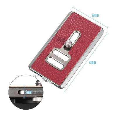 

70mm Ultra-thin Universal Quick Release Plate with Camera Strap Loop Removable Camera Screw Wrench for Arca Swiss Standard Tripod