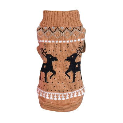 

Christmas Pet Sweater Dog Elk Print Soft Clothes Autumn And Winter Outfits Knitwear Puppy Sweater