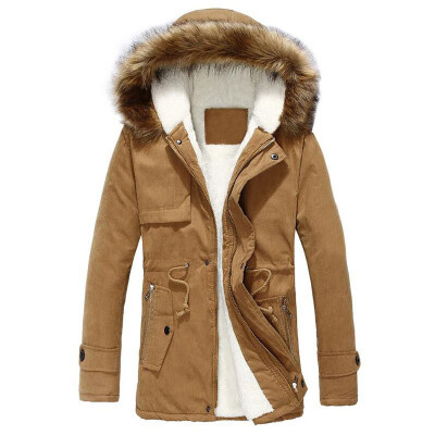 

Unisex Plus Size Hooded Coats Casual Warm Zipper Long Sleeve Winter Jacket Tops