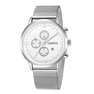

〖Follure〗Fashion Stainless Steel Men Military Sport Analog Quartz Wrist Watch With Calend