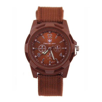 

Fashionable Stylish Army Military Sport Watch Wristwatch for Men with Knitted Weave Strap Band