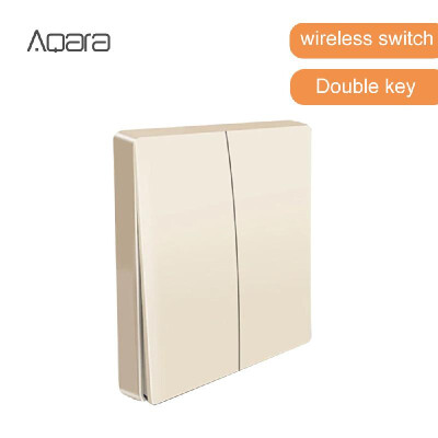 

Aqara WXKG02LM Wall Switch Intelligent Home Switching Remote Control Home Kit Mi Home App wall-mounted double-key version