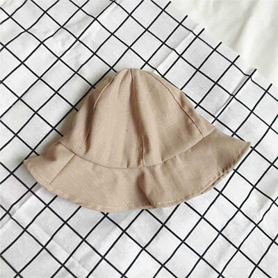 

Spring Baby Boys Girls Toddler Solid Print Bucket Hats Caps Reversible Sun Headwears 2019