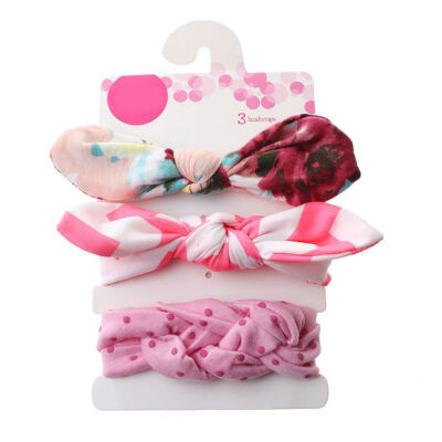 

3PCS Girl Headwear Cute Floral Newborn Toddler Headband Ribbon Elastic Baby Headdress Kids Hair Band Girl Bow Knot