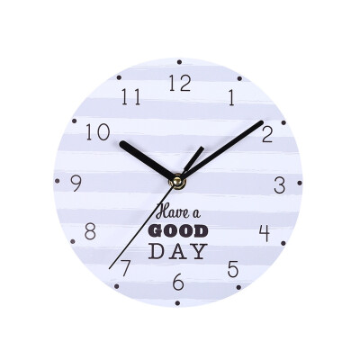 

20CM Retro European Wall Clocks Round Digital Dial Mute Metal Wall Clock for Bedroom Living Room Home Decoration