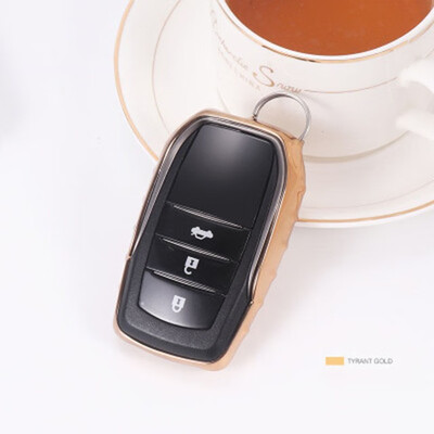 

Car Styling Soft TPU Car Key Case For Toyota Camry Highlander Prado Corolla RAV4 Car Key Cover Shell Car Crystal Keychain