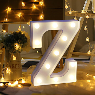 

Siaonvr Alphabet LED Letter Lights Light Up White Plastic Letters Standing Hanging N