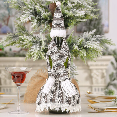 

Tailored Christmas Wine Bottle Snowman Santa Decoration Xmas Bottle Cap Xmas Decor