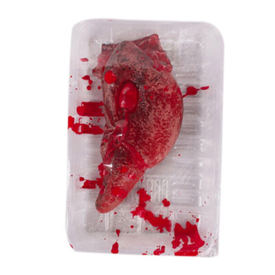 

Halloween Broken Finger Prop Hand Blood Horror Dining box Halloween Supplies Bloody Hand Body Parts Haunted house escape Decor