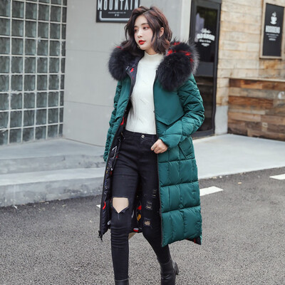 

Tailored Women Faux Fur Long Cotton-padded Jacket Reversible Outerwear Pocket Hooded Coat