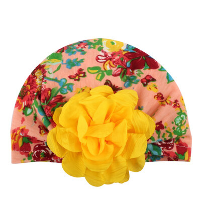 

Newborn Baby Girl Boy Soft Cute Flower Turban Knot Hospital Hats Toddler Floral Caps Headwear