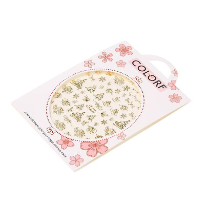 

Xmas Snowflake Decals Nail Stickers Nail Art Decorations Adhesive 3D Charms Designs Manicure for Christmas New Year