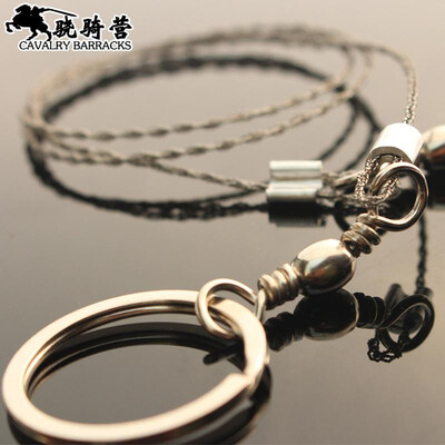 

Outdoor 4-strand steel wire survival line saw portable stainless steel universal hacksaw camping life-saving supplies