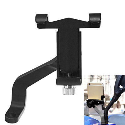

Aluminum Motorcycle Mobile Phone Holder Rearview Mirror Smartphone Stand