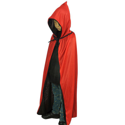 

Halloween Costume Adult Death Cosplay Costumes Black Black Hooded Cloak Scary Witch Devil Role Play Cosplay Long Black Cloak New