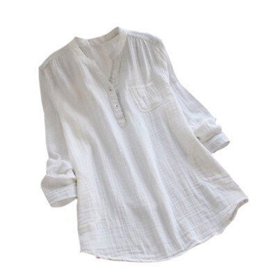 

Solid Color casual women outshirt fashion shirts streetwear hot sales Long Sleeve Stand Collar Shirt sleeve spring