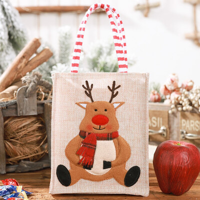 

Toponeto Christmas Gift Cloth Handbag Candy Bag Merry Christmas Candy Bags Xmas Decor