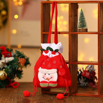 

10 Styles Christmas Gift Bags Creative Applique Tote Santa Claus Candy Bags