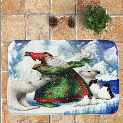 

Tailored Christmas Festival Entrance Door Bathroom Mat Indoor Bath Decor
