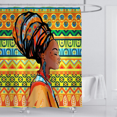 

〖Follure〗New Waterproof Shower Curtain with 12 Hooks 3D Printed Bathroom Polyester