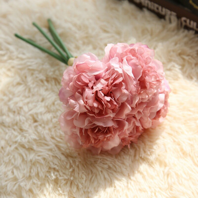 

Peony Shape Bouquet Plant Simulation Flower Multi-color Wedding Bouquet Fake Flower Wedding Household Peony Decoration