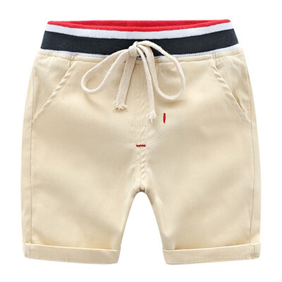 

Summer Boy Shorts Toddler Casual Cotton Short Pants Trousers Outfits with Waist Belt