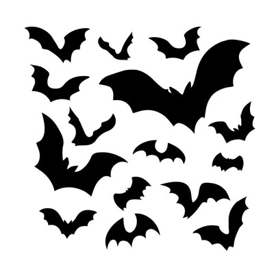

510x House Decoration Black PVC Decals Removable Stickers