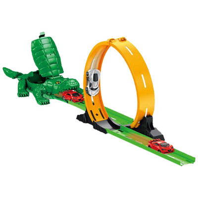 

Tailored Mechanical crocodile catapult toy car Educational track Car Childrens gift
